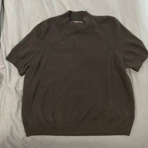 Maeve Cashmere Black Turtleneck Short Sleep Keyhole Back 3X